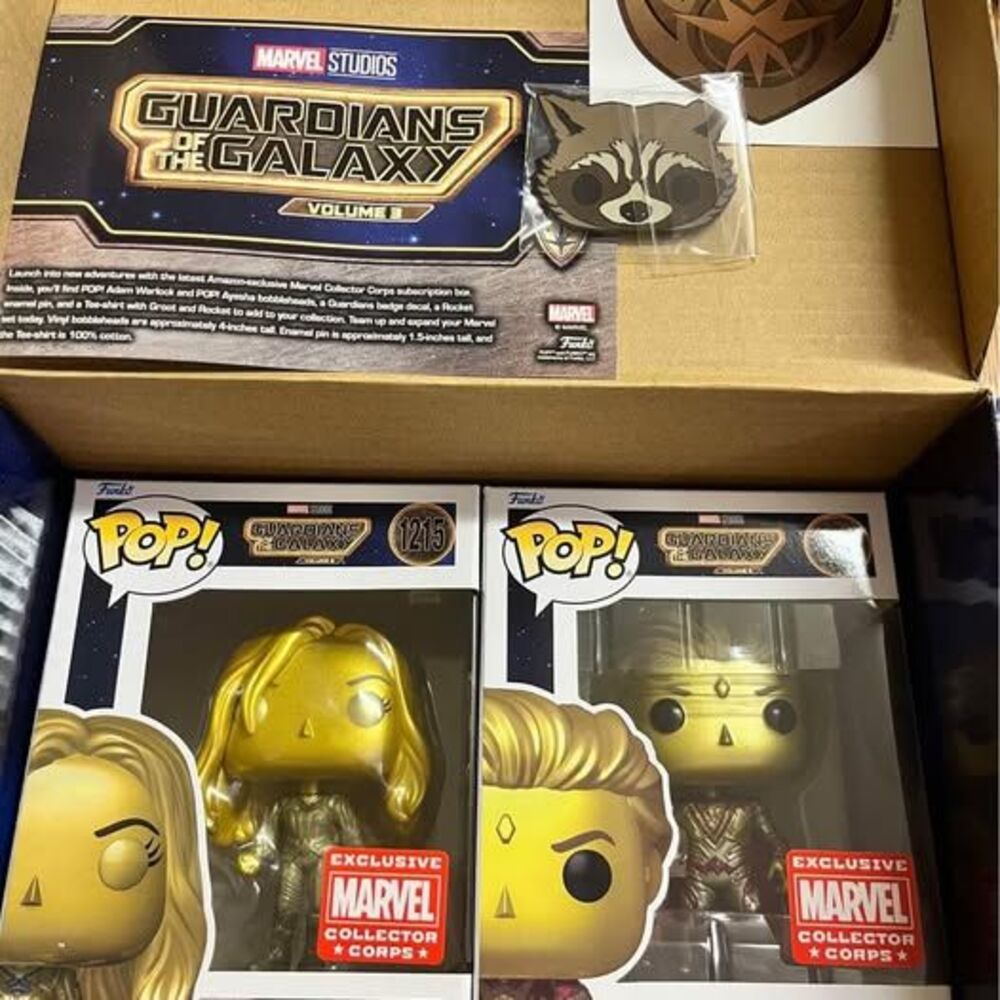 New in Box - Marvel Collector Corp Funko Pops Guardians of the Galaxy Vol 3